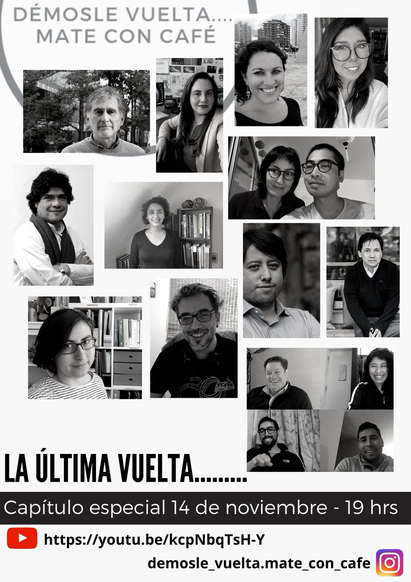 La última vuelta.......... les invitamos a acompañarnos en este capítulos especial, sábado 14 de noviembre, 19 hrs. Junto a <a href="/Andrelo_10/">AndrelO</a> Christopher Traves <a href="/dbravovivallo/">Daniel Bravo</a>  youtu.be/kcpNbqTsH-Y