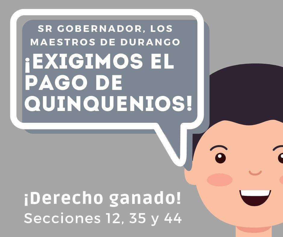 alejo_iced's tweet photo. #SecciónesUnidas 
Los Maestros enseñamos a cumplir #CerremosFilas con #NuevasMedidas 👨🏼‍🏫  Gobernador  @AispuroDurango  EXIGIMOS SE CUMPLA CON nuestros DERECHO #PagoDeQuinquenios ✍️ #FelizCumpleanosPresidente
#PalabraDeMaestro
 @lopezobrador_  @SEGOB_mx @emoctezumab @senadomexicano https://t.co/VG3nym897h