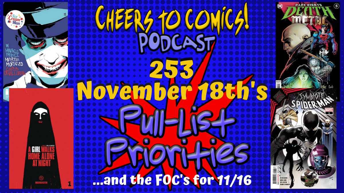 cheerstocomics's tweet photo. 🚨👂Ep#253: Nov 18th's Priorities

LISTEN &amp; SUBSCRIBE here!
🍻https://t.co/9qoQ7a4IVZ 

#comics #comicbooks #podcast #theapodalypse @ageofradio #applepodcasts #spotify #podnation #NCBD #icecreamman #deathmetal #kinginblack #agirlwalkshomealoneatnight https://t.co/P8IzDZ8yci