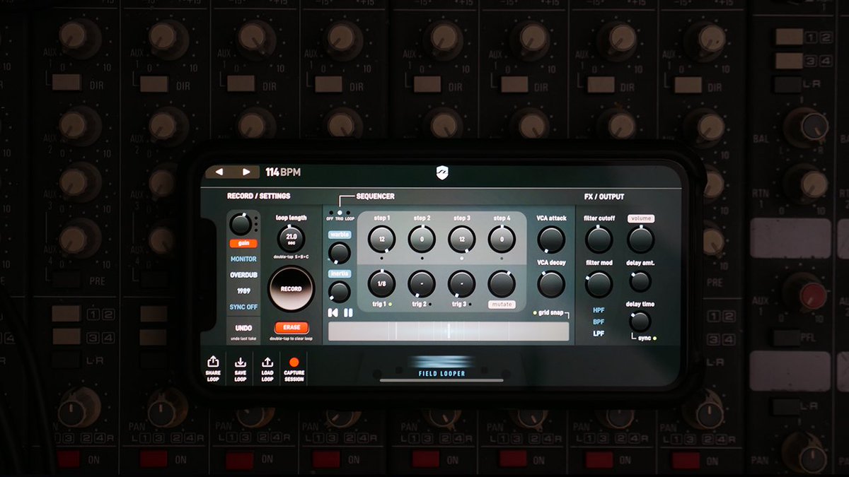 Hainbach101's tweet photo. This is Gauss, the new tape based looping / field recording app I developed with Bram Bos. Out today here: https://t.co/btKcsLHXV6 https://t.co/MnWpzVdj0e