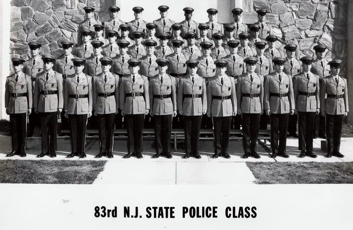 AlDellaFave's tweet photo. Happy 50 year Anniversary to the 83rd New Jersey State Police Class. On November 13, 1970 the 83rd Class became the first class to complete their entire training at the Sea Girt Training facility. #ftafamily #OnceATrooperAlwaysATrooper https://t.co/D9VrMmZsSg