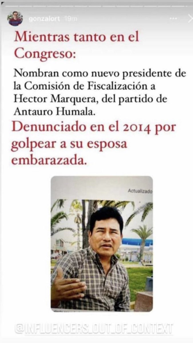 NEW: Hector Marquera is now the new president of the Inspection Commission. he has charges from 2014 for hitting his pregnant wife