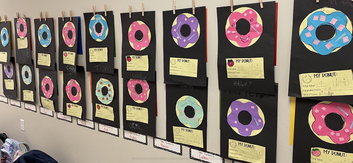HannahHammer7's tweet photo. Place Value Donuts giving me ALL the HAPPY Friday feelings today! https://t.co/XSzolInaEv