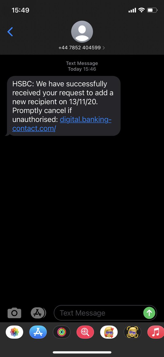 AndrewBayes456's tweet photo. @HSBC_UK you’ve probably had a lot of these recently but I believe another scam I don’t even have an account with yourselves https://t.co/CKTHrHdjje