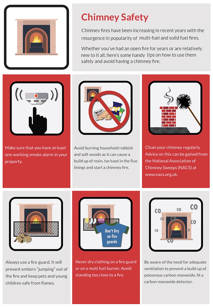 We're asking people to please check their chimneys are clean before settling down to an evening by the fire and Strictly tonight! Chimney sweeps are still working and following safe coronavirus practices so your home can be as safe as it can.