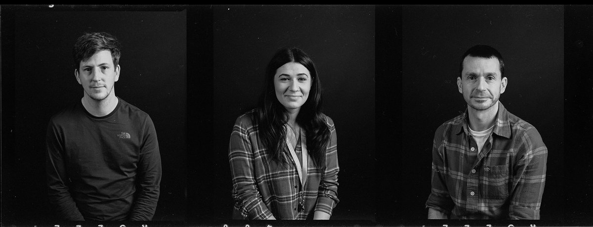 peter_britton_'s tweet photo. The #photographydegree lecturers as photographed by the 2nd yrs during their #mediumformat masterclass. Happy weekend all! @maria_retter @coleggwent https://t.co/iscFncJWbt