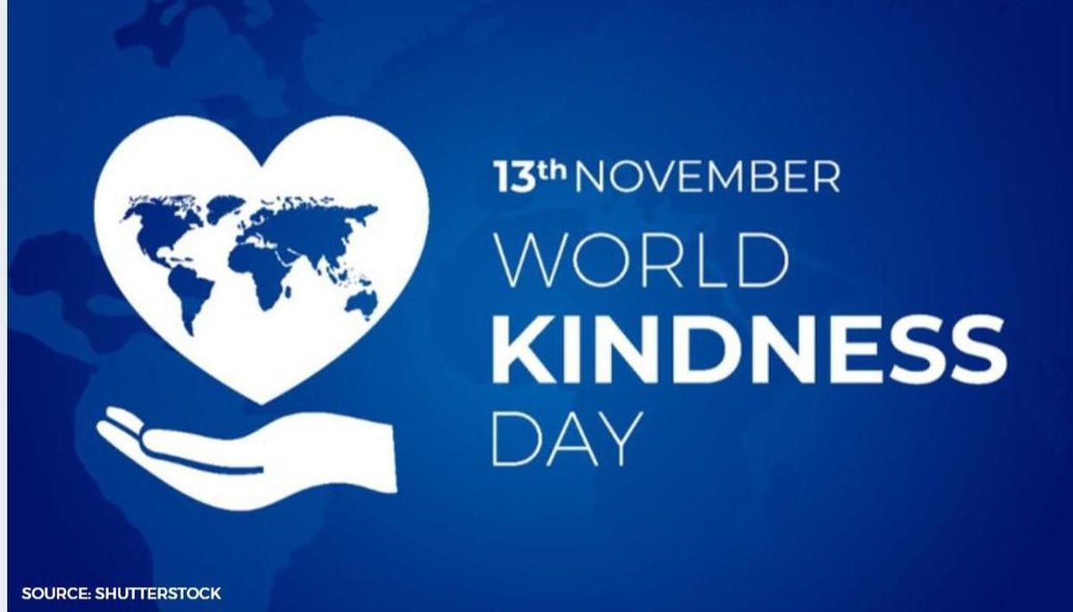 Happy World Kindness Day!!!  It only takes one act of kindness to make a world of difference!  Make the day great for someone! 😊🥰H H.  .