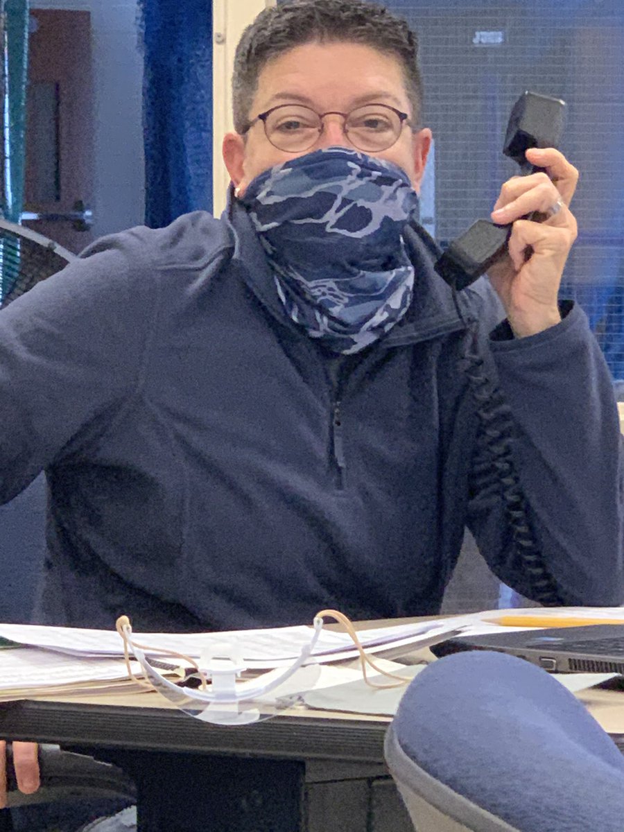 JMarbarger's tweet photo. Mrs.  Spohn making some phone calls today to get students to come to our classes!!! You don’t want to get her call...she might sing to you...so come to class! @spohnl110 @muhlsd https://t.co/QiJemh0baT