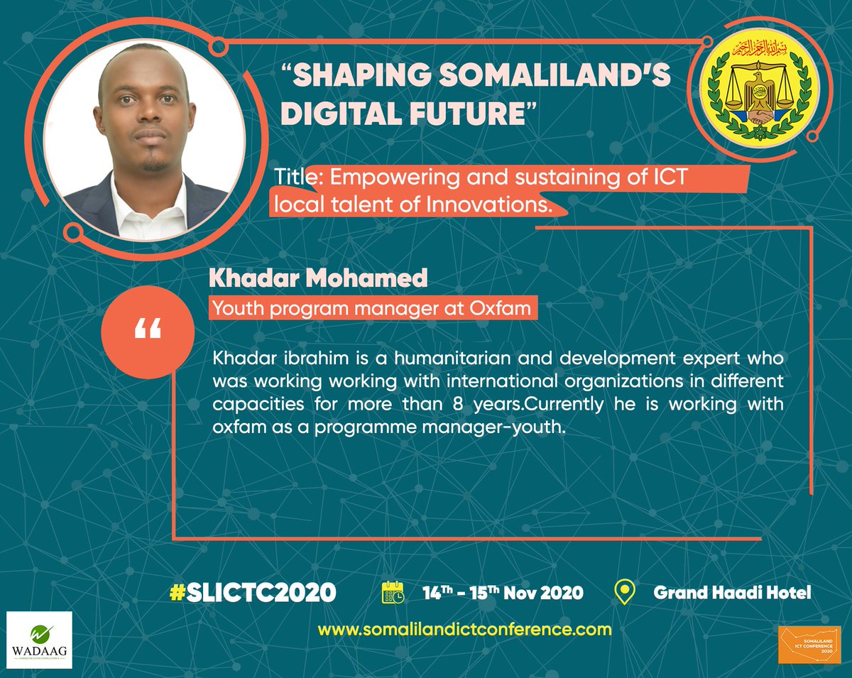 wadaagCC's tweet image. #SLICTC2020 @Khadar_EIbrahim