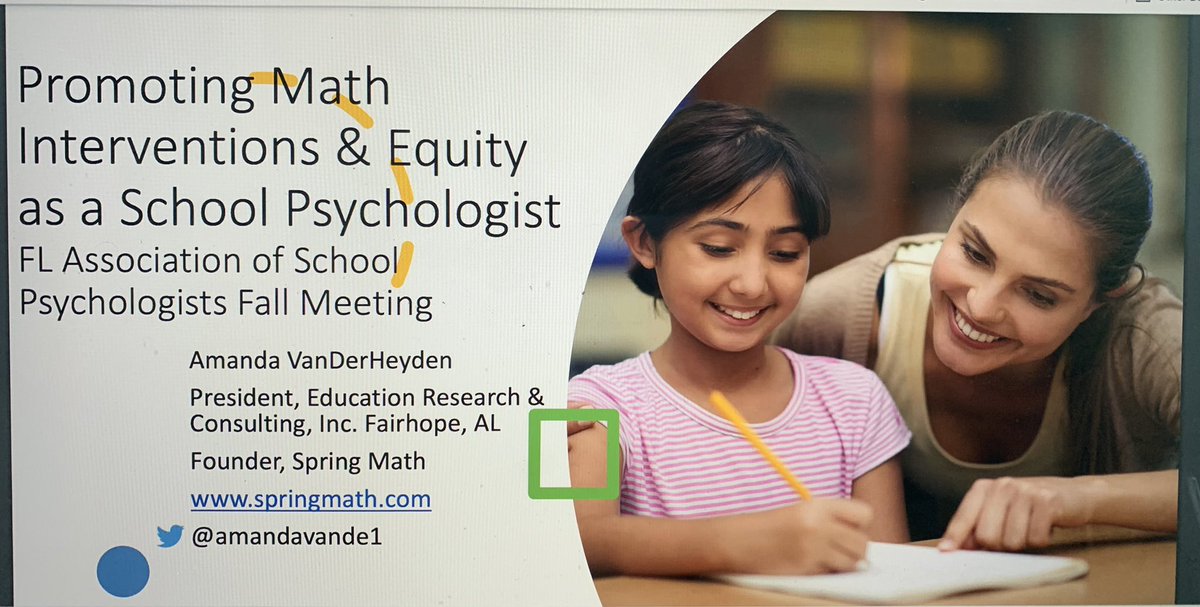 DrMonicaOganes's tweet photo. Fantastic workshop at the #FASP2020 conference presented by the amazing @amandavande1 “Promoting Math Interventions &amp; Equity as a School Psychologist.” 📊@FLschpsychs https://t.co/02VwyWhG1I