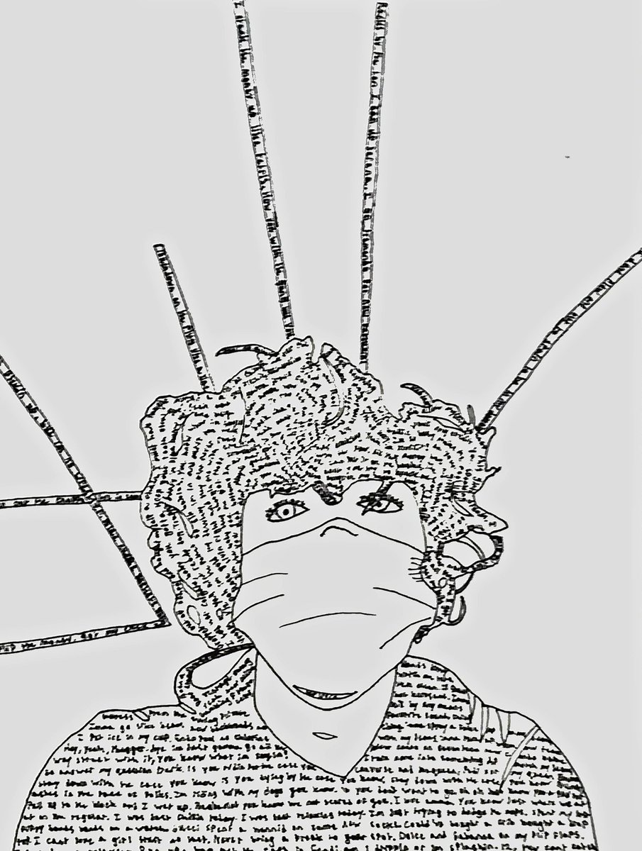 SMMHSEagles's tweet photo. #ArtWithText These self portraits from Mrs. Sewell's Art 3 students were drawn using Micography, the art technique of drawing visual patterns from lines of minutely written words. 🖼 ✏🖊 #SMMHSsoars @ArtsHcs https://t.co/SGSUe14qOP