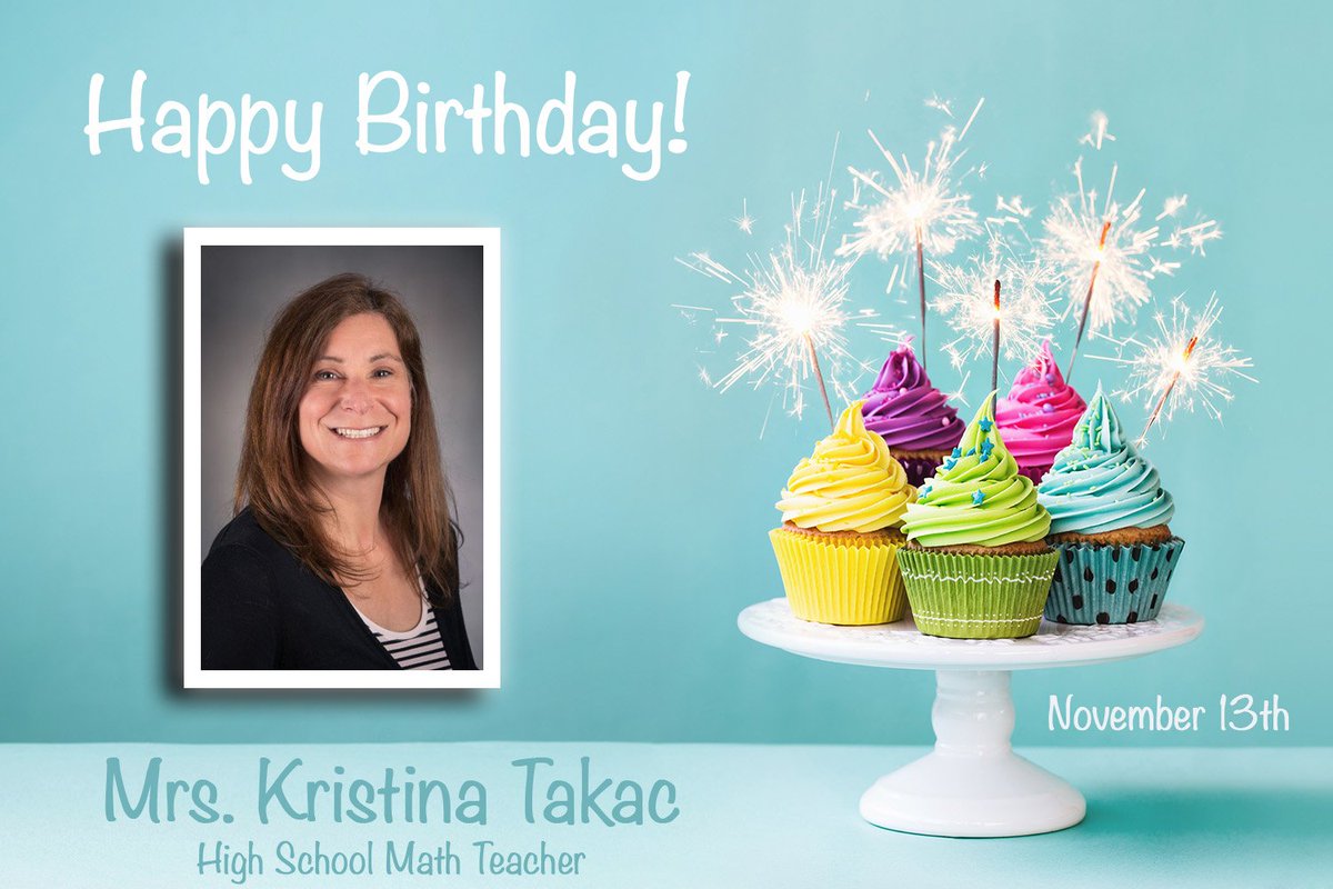 PALCS's tweet image. Happy Birthday to Mrs. Kristina Takac! 🎁

Mrs. Takac teaches High School Math and has been at PALCS for about 5 years. Let&apos;s all wish her a very special day!