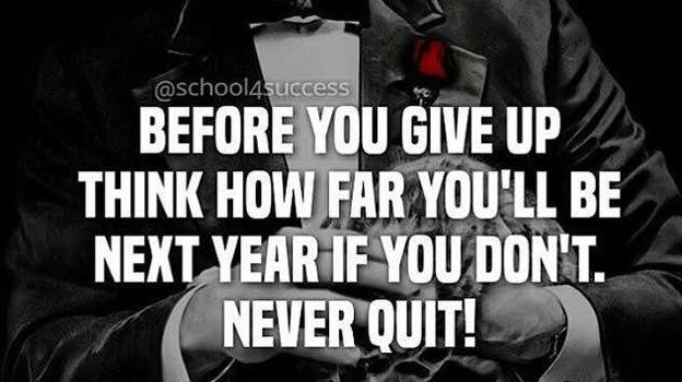 fearlessmotivat's tweet photo. Before you give up, think how far you'll be next year if you don't! https://t.co/kZK1ehfLDp https://t.co/F40n7o0HRf