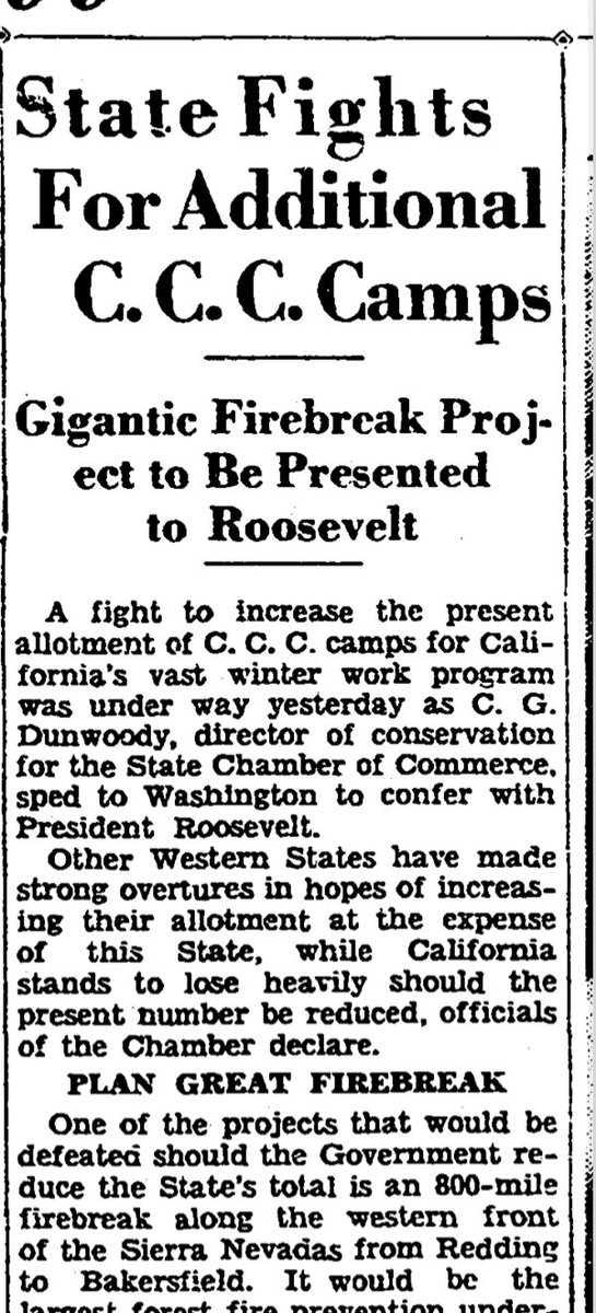 Chances are if you live in the foothills you have a road called Ponderosa Way & that likely is a remnant of the “Mother of All Firebreaks”.Much has been reclaimed by nature, but Cal Fire still uses stretches of the historic break to this day. https://www.sfchronicle.com/california-wildfires/article/An-800-mile-firebreak-once-protected-15713546.php