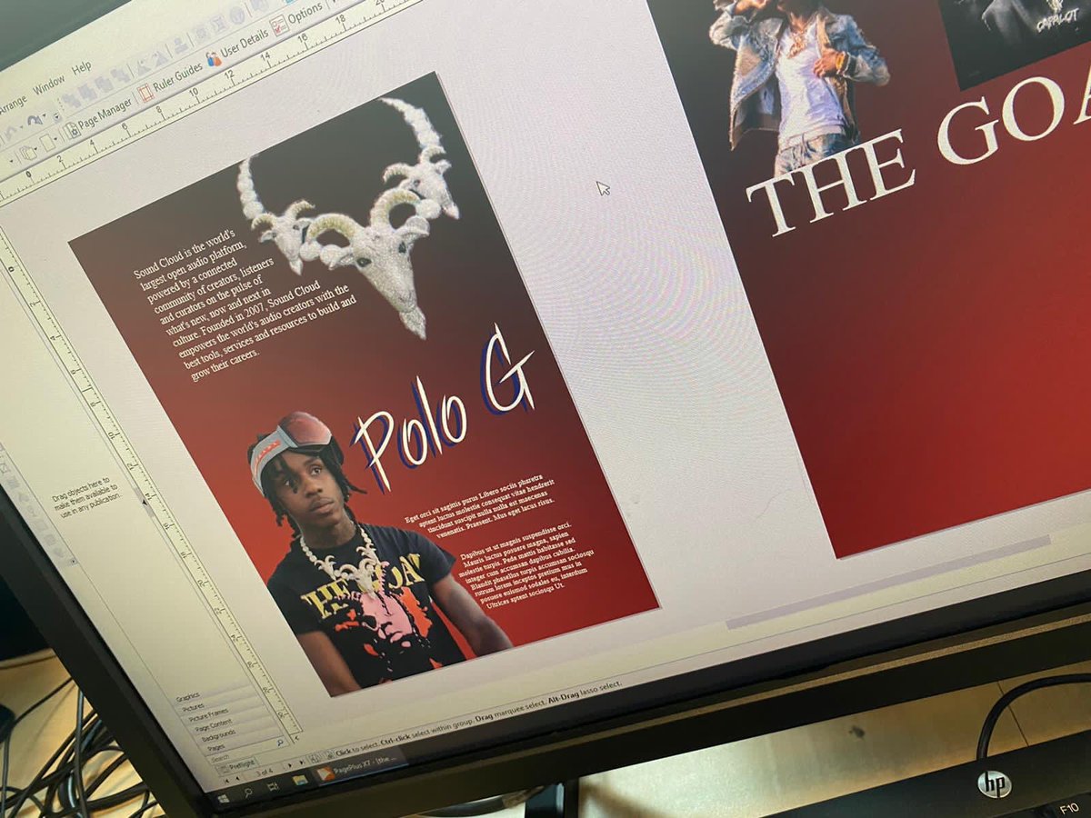 Some magazine spreads from our Graph Comm students...