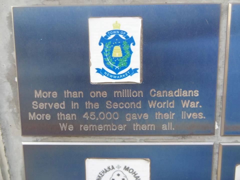 NewmarketHS's tweet photo. The Juno Beach Centre in Normandy, FR honours Canadians who lost their lives during WW2, of which 5,500 were killed during the Battle of Normandy and 359 on D-Day.  📷 by our Pres. Erin shows a plaque from Newmarket to commemorate  #WeWillRemember #RemembranceDay #newmarkeths https://t.co/YViNtxXhwq