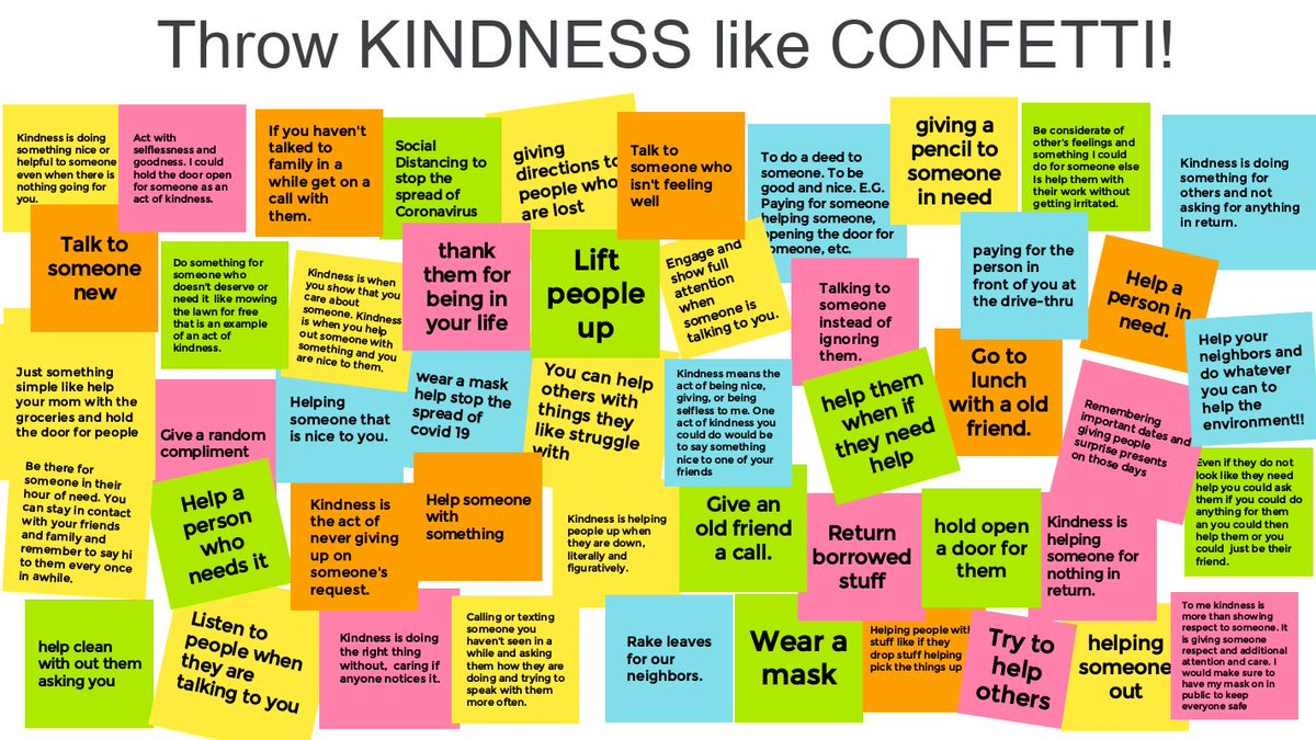 KlostermanMegan's tweet photo. IHMS BVA students celebrating #worldkindnessday2020 @BraveVirtual #IHpromise https://t.co/uHVmYzf8T8