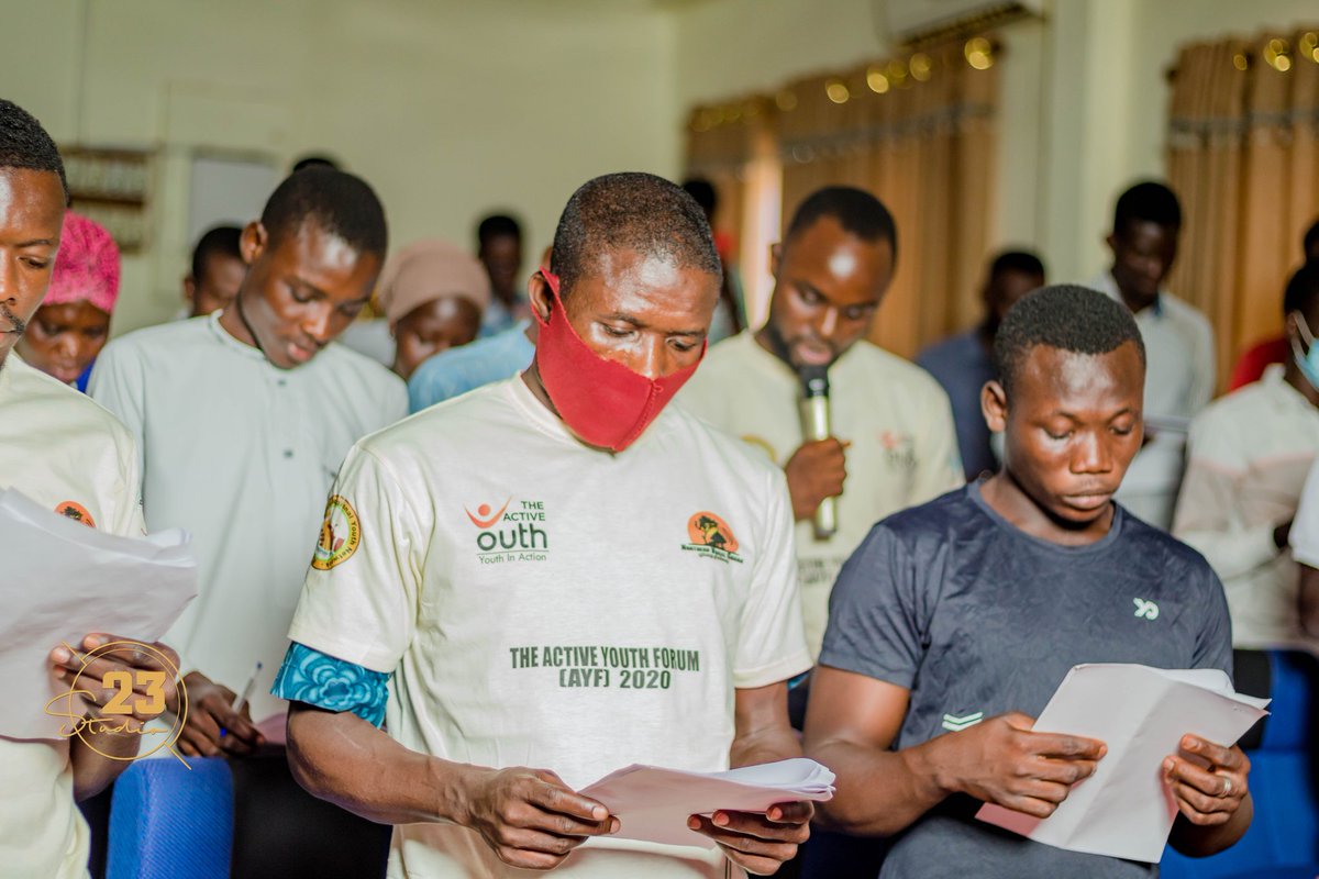 TheActiveYouth1's tweet photo. When participants and stakeholders pledged to promote peace.
The pledge was led by Mr Solomon TesfaMariam, our Special Guest and country Director for Plan International Ghana.
#iAm4Peace #iCommitToPeace #AYF2020 @norsaac @NRYN_GH https://t.co/EIUQqX96Ac