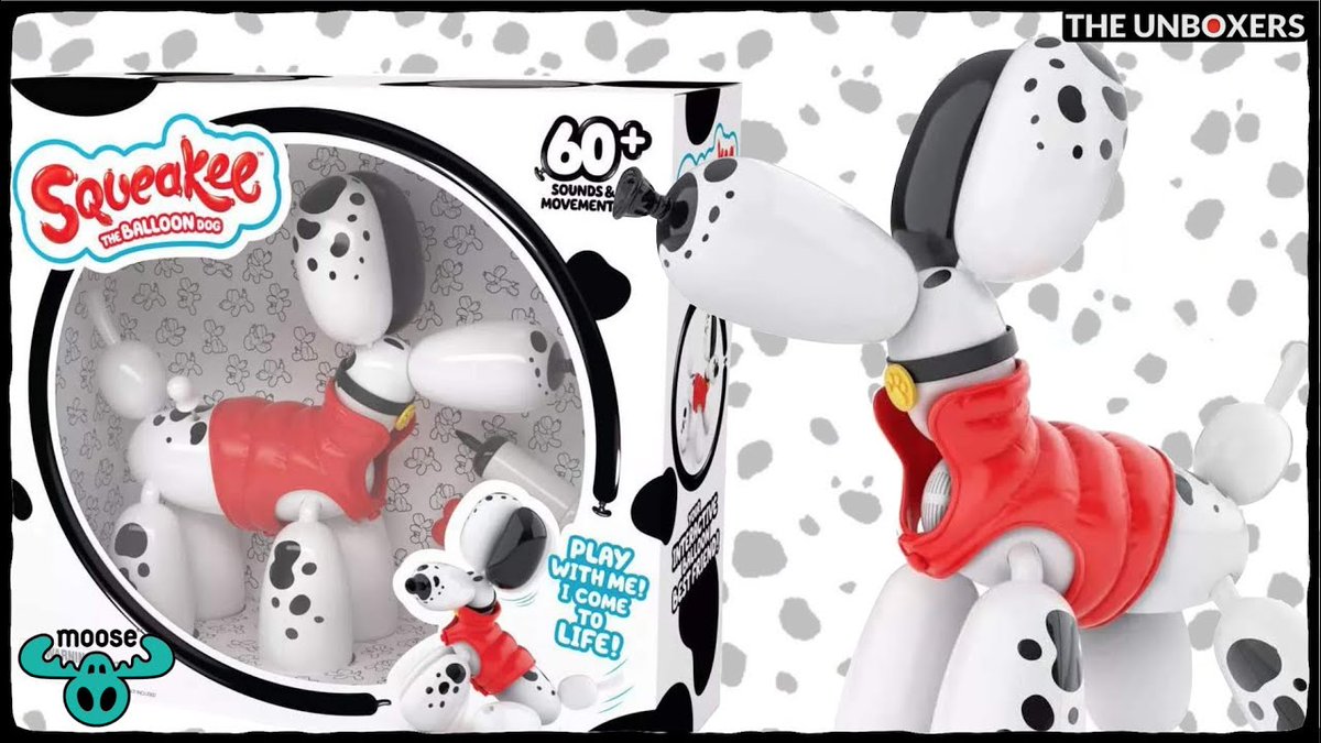 TheUnboxerrs24's tweet photo. NEW Unboxing: Check out Squeakee the Balloon Dog Spotty the Dalmatian Edition by our friends  at @Moose_Toys
https://t.co/iSfKlP00FE

Be sure to 👍&amp; #subscribe 

#ad #Squeakee #HolidayGiftGuide #giftideas #playtime #holiday #unboxing #toys #ToyPhotography #HotToys #CoolToys https://t.co/az0n934rgT