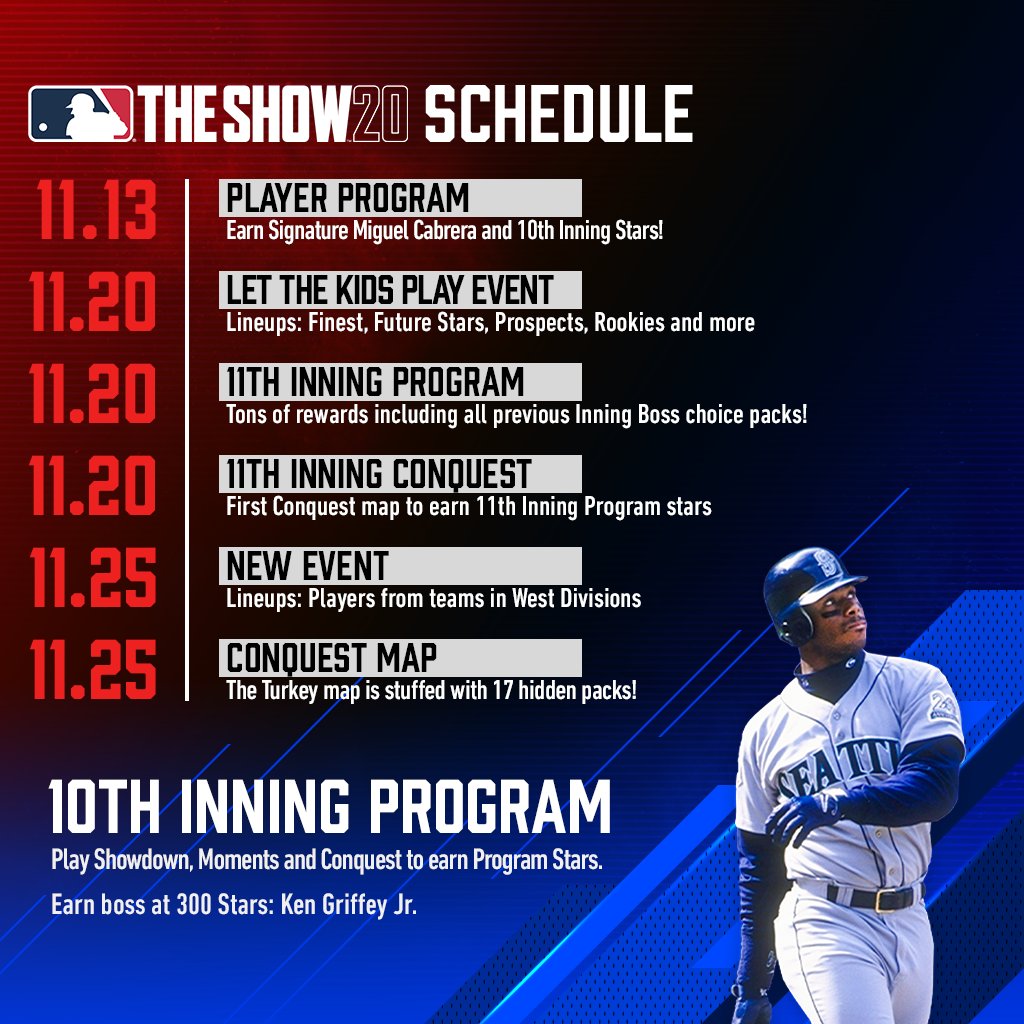 MLB The Show on X: Here is what's coming this week in MLB The Show 20!  PLUS a few additions to an old favorite. Get MLB The Show 20 Now:   #MLBTheShow20