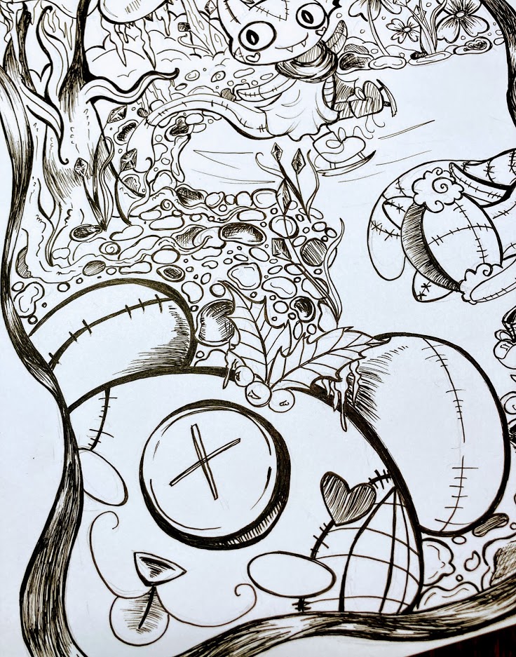 bykadoodles's tweet image. My page for the @Lessthan3team coloring book is done! Here is a bleps preview. The KS for the book will go live in January! #cuties #bleps #plushies #coloringbook