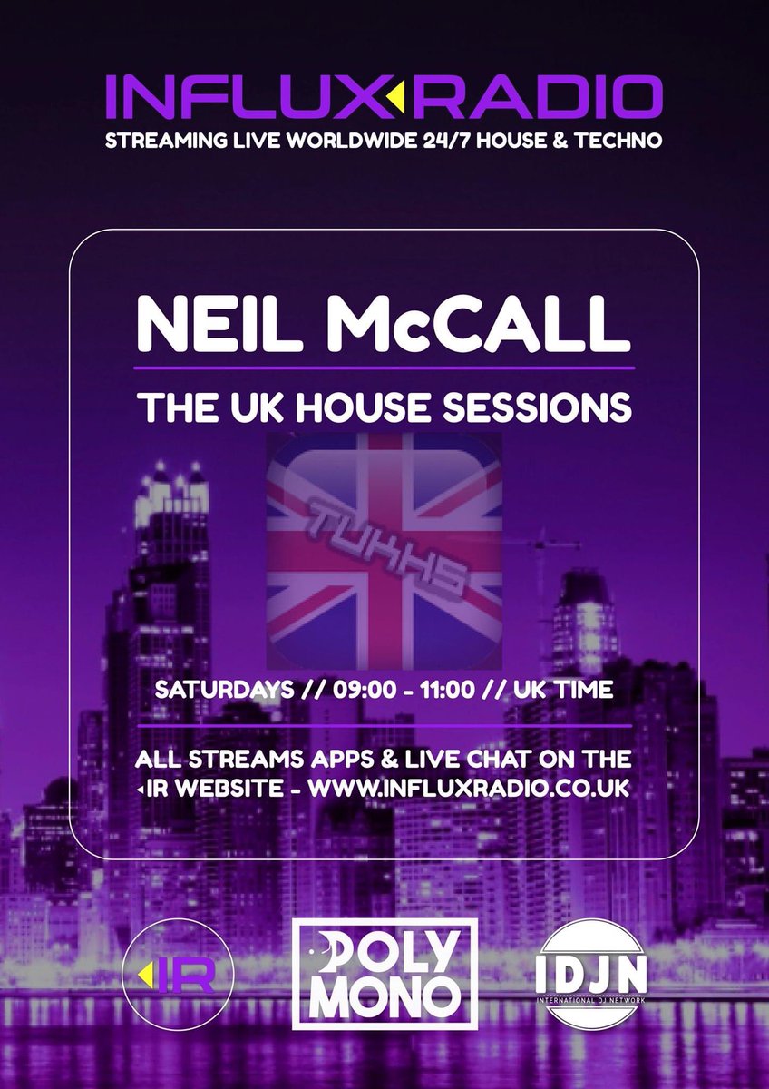 UkHouseSessions's tweet photo. Join The UK House Sessions LIVE this Saturday morning 9-11 waking you up the right way. Get tuned in via @InfluxRadioUK https://t.co/CG3whYEs1q and join the banter and great Tech -House and more .#livedj #techhouse https://t.co/dWbjoQay31