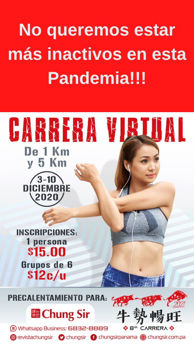 ChungSirDigital's tweet photo. Cualquiera de estas distancias las puede completar en el lugar que disponga, en la hora que te convenga. 
Baja tu apps favorita FITNESS y sube tu tiempo con una foto en la plataforma de  Carrera Chung Sir Digital en https://t.co/6QiJzQFSWi https://t.co/EjQ12ArK6g