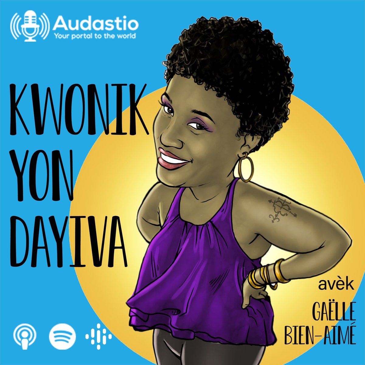 audastio's tweet photo. Kwonik Yon Dayiva, yon nouvo podcast an Kreyòl Audastio pote pou nou - Audastio adds new Haitian Creole-language podcast to already diverse roster! @Gaelleactrice 
.
.
.
.
#podcast #kwonikyondayiva #kreyol https://t.co/hkzUSiho2p