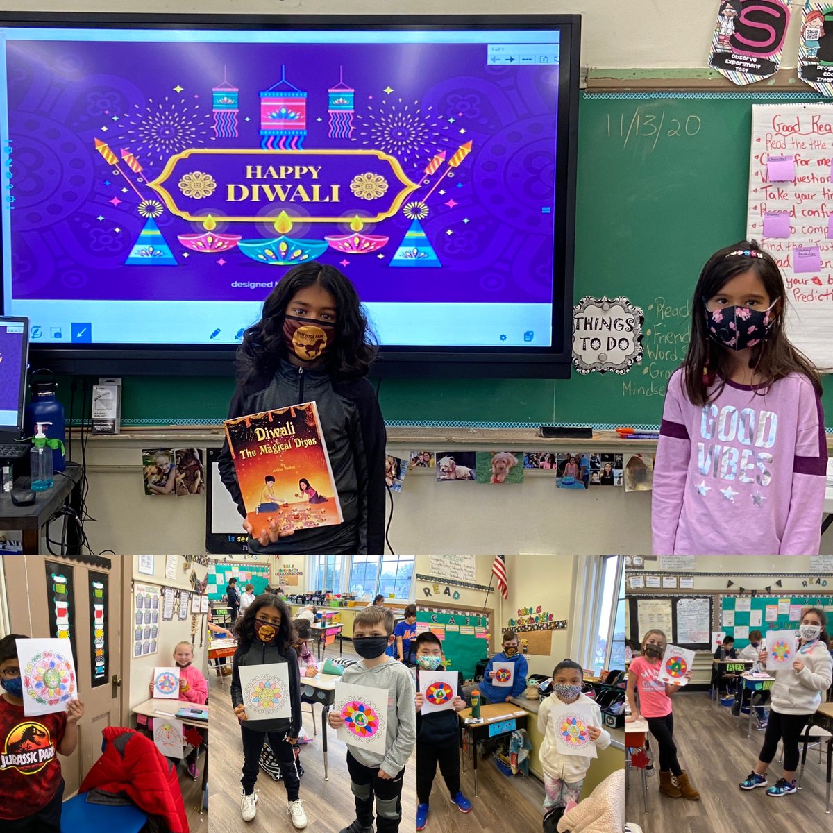mrsLBliss's tweet photo. Celebrating Diwali! We loved learning about the holiday from our classmates! #nhpgcp #nhproadschool https://t.co/xutIAGWGRy