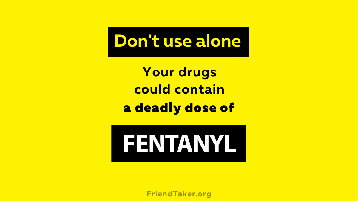 cschealthsystem's tweet photo. Fentanyl (a stronger opioid than heroin) can easily lead to a fatal overdose. That's why you're strongly advised not to use alone. Make sure someone is available to call 911 or give you Naloxone (Narcan). Visit: https://t.co/9Hv91Th4tR. #FentanylTakesFriends #OpioidsKill https://t.co/Af4WXekOYX