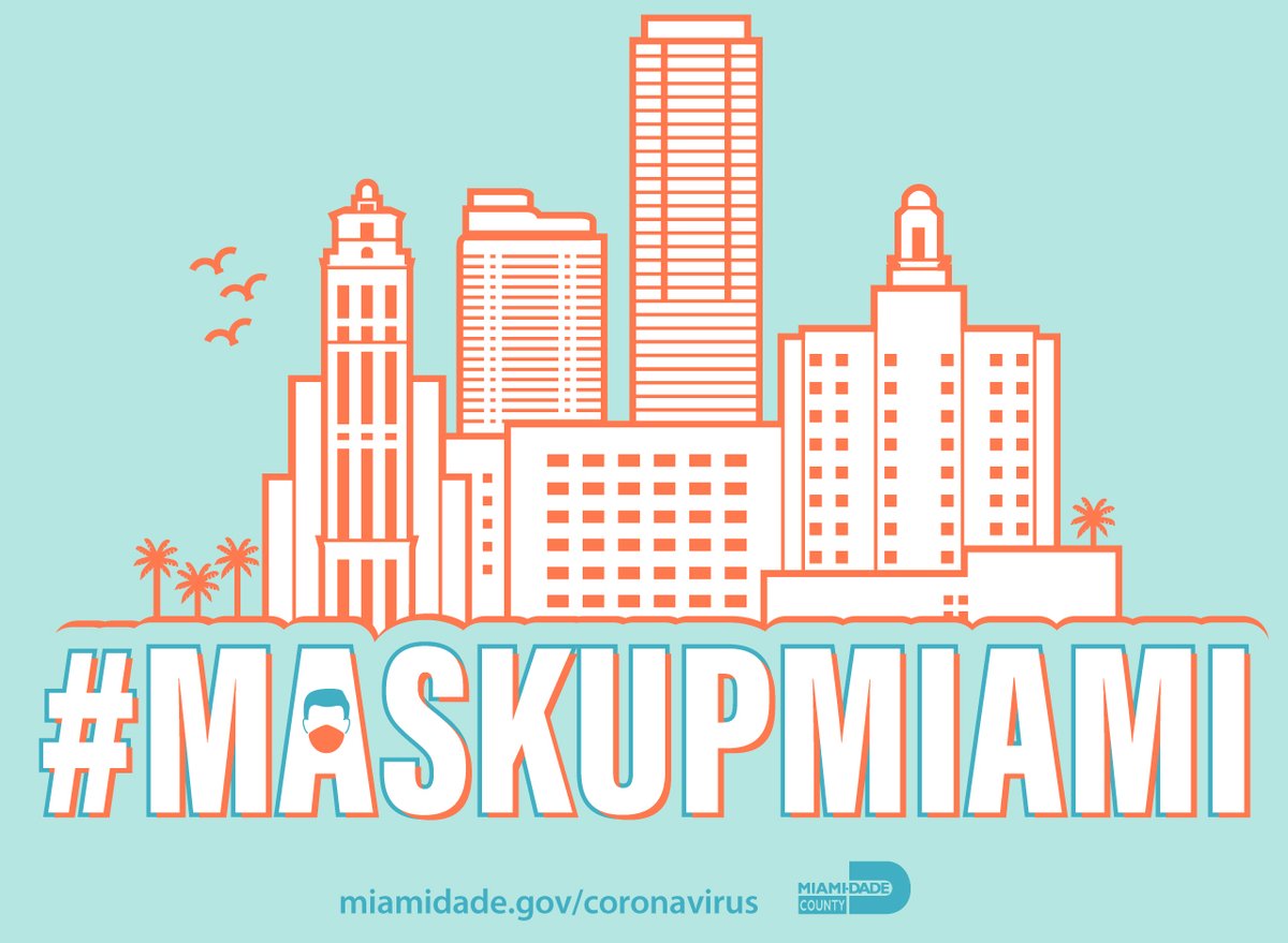 Here is today's New Normal Dashboard for Miami-Dade County. #MaskUpMiami and help stop the spread of #COVID19. bddy.me/3nmf8qv