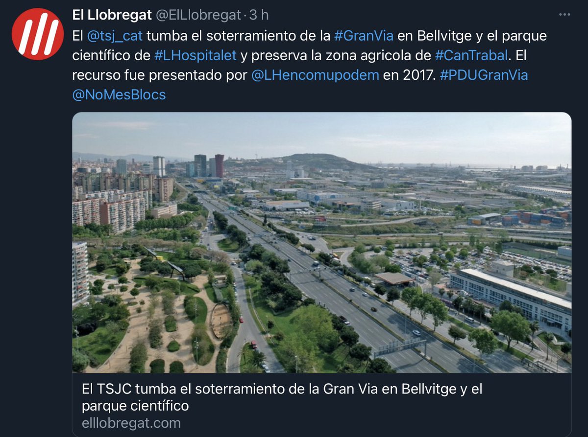 stopmonstre's tweet photo. Diferenciar quan es governa o quan s’està a l’oposició costa de veure #stopmonstre Enhorabona L’H https://t.co/GJFOvhWQaw