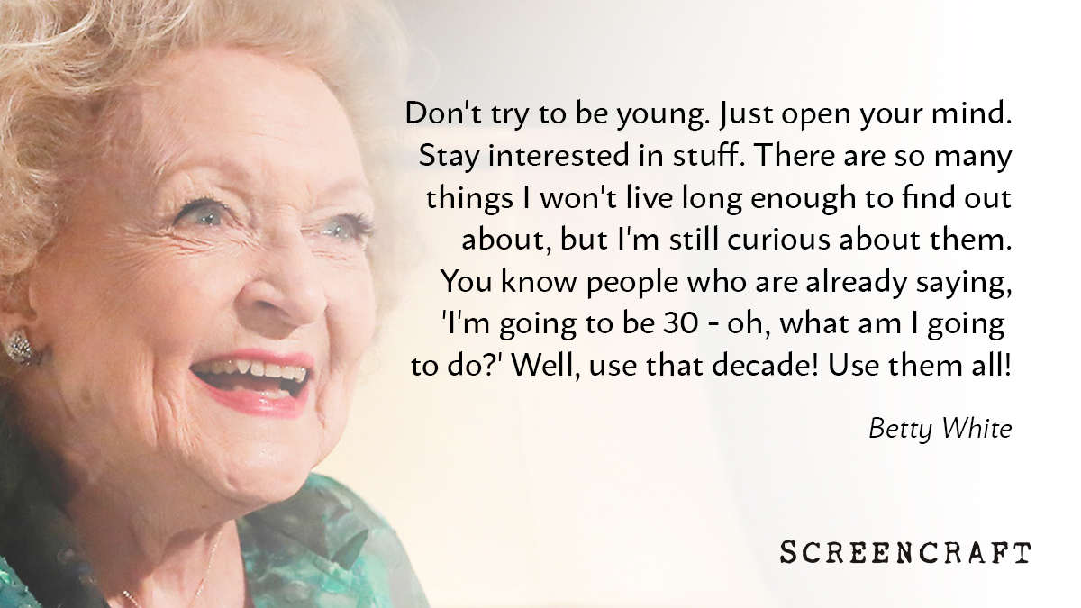 screencrafting's tweet photo. Every day is an opportunity to learn and improve your craft.

#screenwriting #writing #quote #bettywhite #ScreenCraft https://t.co/lK8faLu8nK
