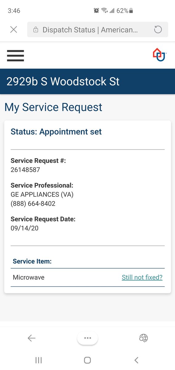 carferdc's tweet photo. @AHS_Warranty Almost 3 months and my appliance has not been fixed .. they still charge me every month !   I also paid the $ 100 deductible ... mr. Anton Acosta promised that this will be fixed by October 18. Now Noone answers the phone or they keep me on hold for hours!! https://t.co/DzZzQVG2qi
