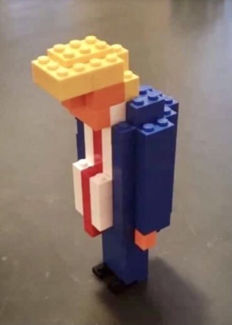 Omg who made this? #LEGO #LEGOTrump #maddow #bitmojimaddow