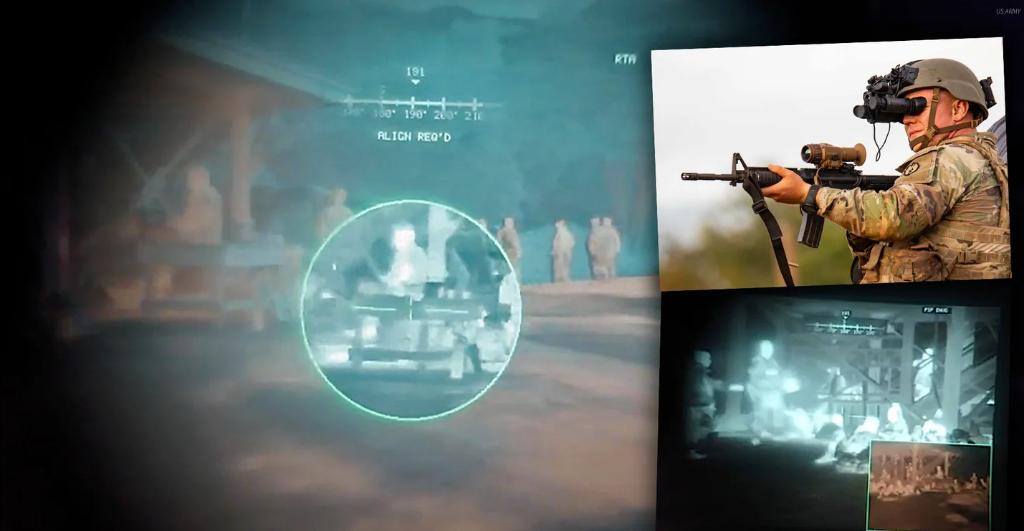 armyfutures's tweet image. The @USArmy is testing a new, advanced set of night-vision goggles that features impressive additional sensor fusion and other capabilities that look straight out of a first-person shooter video game. #ArmyModernization #FuturesCommand spr.ly/6015HEESW