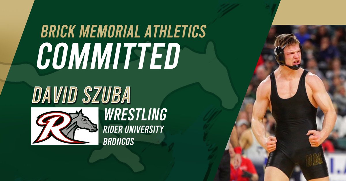 BMSTANGSports's tweet image. CONGRATULATIONS to 
DAVID SZUBA
for committing to and signing a NLI to RIDER UNIVERSITY!

@RIDERATHLETICS @RiderWrestling @BrickMemorialHS @BMHSwrestling @Brick_K12 @BrickSupt @ShoreSportsNet @APP_Sports @HSSportsNJ @JSNSPORTINGNEWS @JSZ_Sports @Bob_Badders @Josephzedalis @smfalk