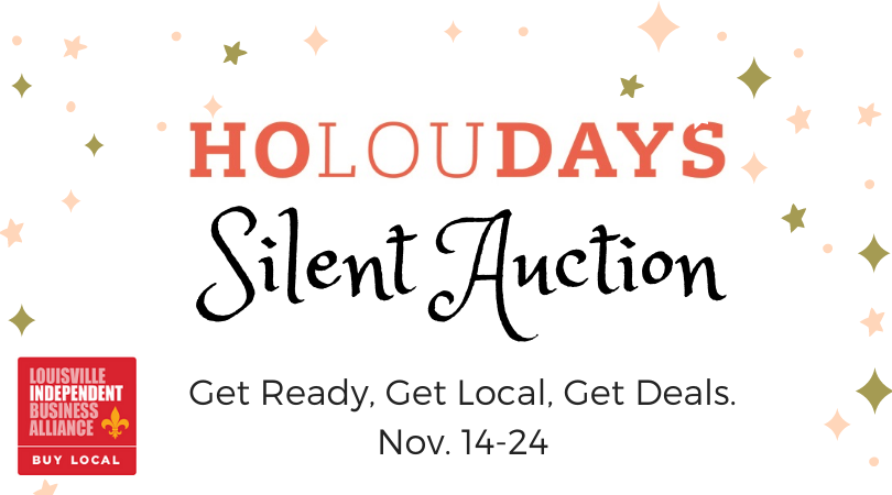 weirdlouisville's tweet photo. Are you ready for our #hoLOUdays online Silent Auction?! You can support #LIBA and your #local business community while finding #unique gifts for everyone on your list! Our online Silent Auction begins November 14th at Noon. #GetReady #GetLocal #GetDeals https://t.co/mIcYxWeTk2