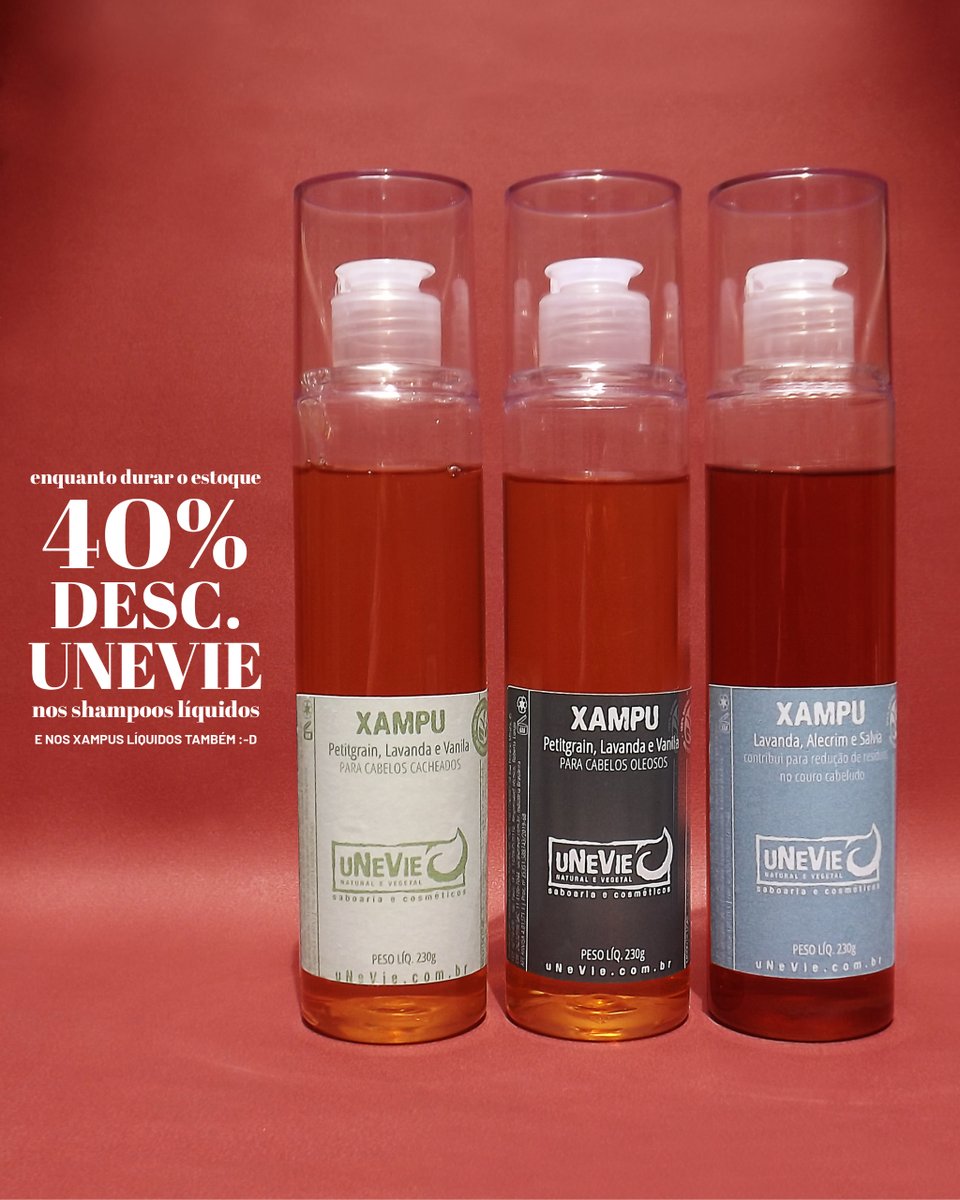 MCabeloNatural's tweet photo. Agora você pode adquirir qualquer um deles com 40% DE DESCONTO no nosso site. Aproveite agora! 😍
https://t.co/Trc4lsau3c
Promoção válida enquanto durarem os estoques
#shampoonatural #cabeloscacheados #cabelosoleosos #quedaecaspa #ingredientesnaturais #lowpoo #semsulfato https://t.co/oRkuC6er1z