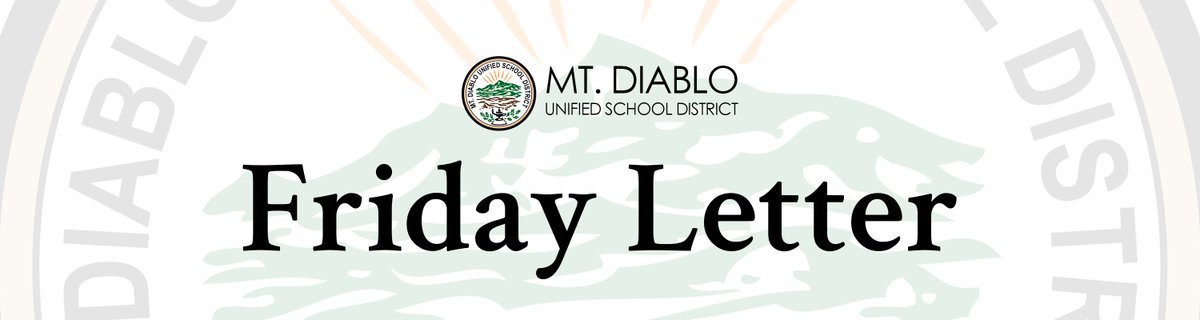 mdusd.org/FridayLetter - The latest for MDUSD and some positive virtual events you won't want to miss.