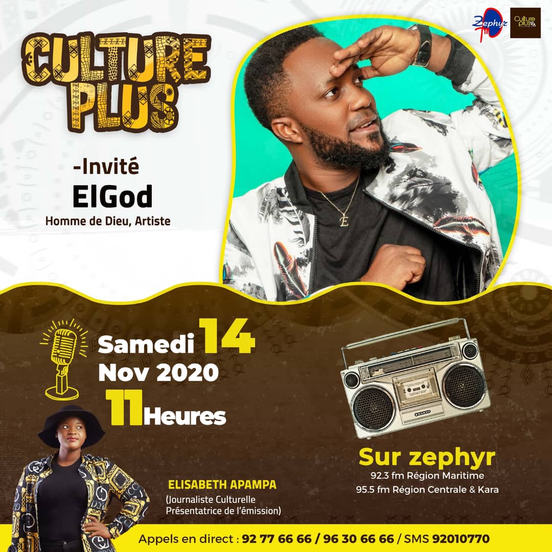 Elgod9's tweet photo. Salutations!
Je suis l'invité de Elisabeth Apampa le Samedi 14NOV à 11h dans Culture Plus sur Radio Zephyr. Demeurez bénis!
#MaReconnaissance #ElGod #ArsevaliaGroup #GospelMusic https://t.co/Dc4Nn4uU1Y