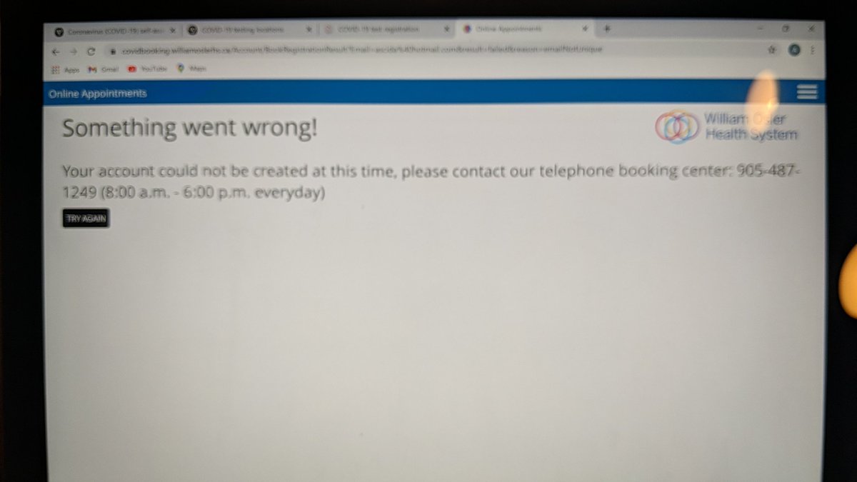 annascida's tweet photo. @OslerHealth this has been going on for 2 days now and can't get through by phone, how are we supposed to make appointments?? https://t.co/FtIE0x2xXX
