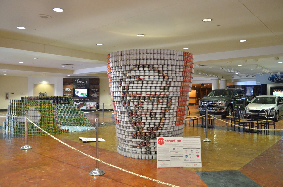 lifeatgray's tweet photo. Here are a few photos of some of our #CANstruction structures from recent years. #LEXCan #architects #engineers https://t.co/hQ4Be1iy5Z