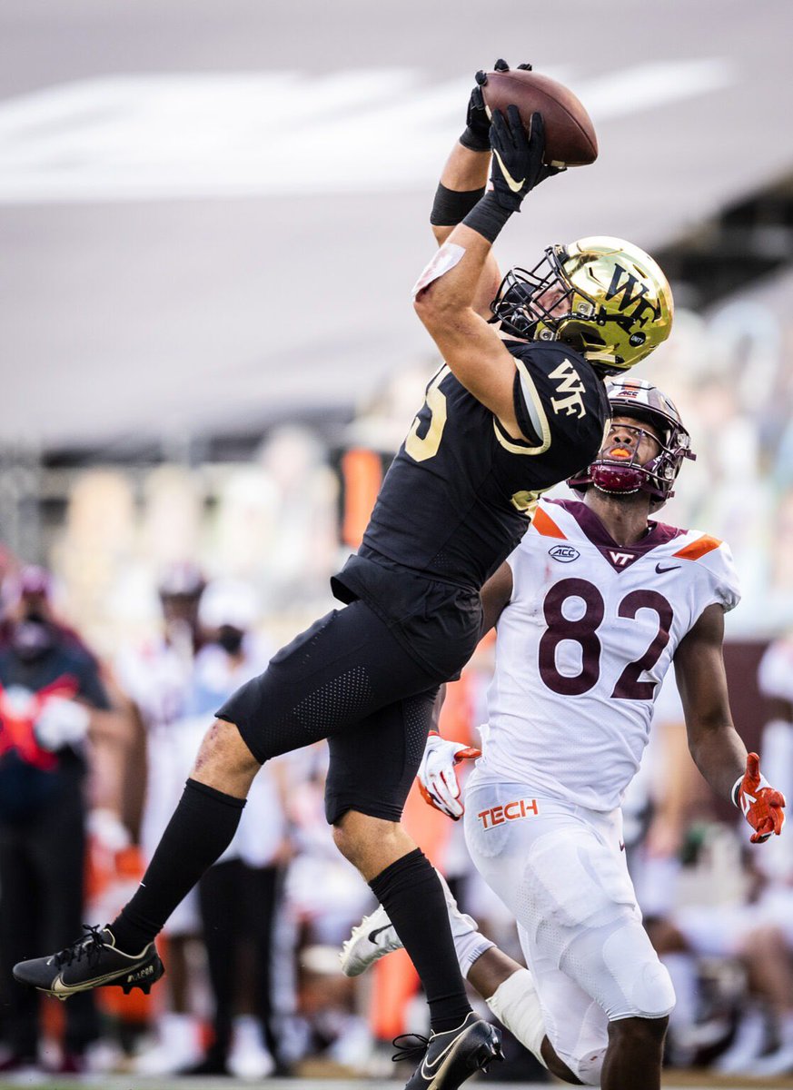 Trent8Nicholson's tweet photo. I am extremely excited to announce that I have received a PWO from Wake Forest University and I am very happy to say that I have committed to play at Wake Forest! Can’t wait to get to Winston-Salem! @ChrisCoulter_WF #GoDeacs 🎩 https://t.co/7WViyWRz7O