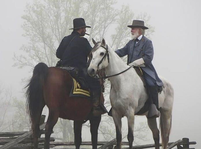 AppomattoxNPS's tweet photo. #DYK: Grant and Lee met twice at Appomattox CH. On April 9, 1865, the terms of surrender for the Army of Northern VA were worked out at the McLean House. On April 10, they met between the lines to discuss the need for parole passes to get the Confederates home. #CivilWar #APX155 https://t.co/ioFBEbcrh5