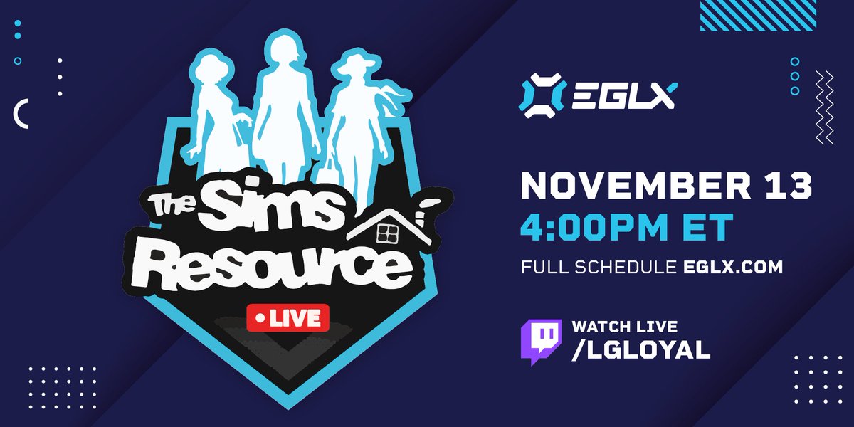 EGLXofficial's tweet photo. @TheSimsResource LIVE FASHION SHOW COMPETITION! 👗👠👑

Follow LIVE as the first-ever Sims Resource Live takes over EGLX.

https://t.co/yU7WuDRtoQ https://t.co/2zwrtaZXTb