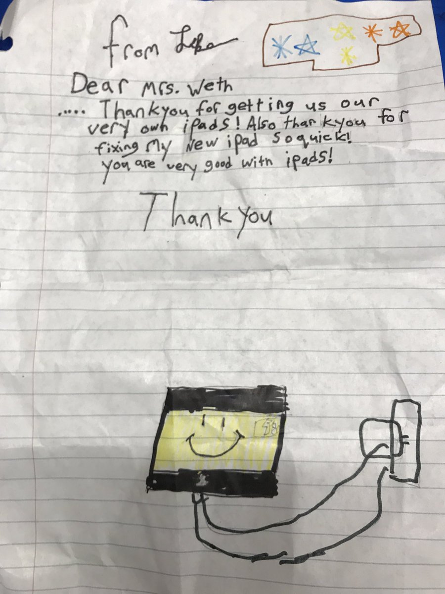 My role at school is a little different this year so receiving this sweet note made my day!