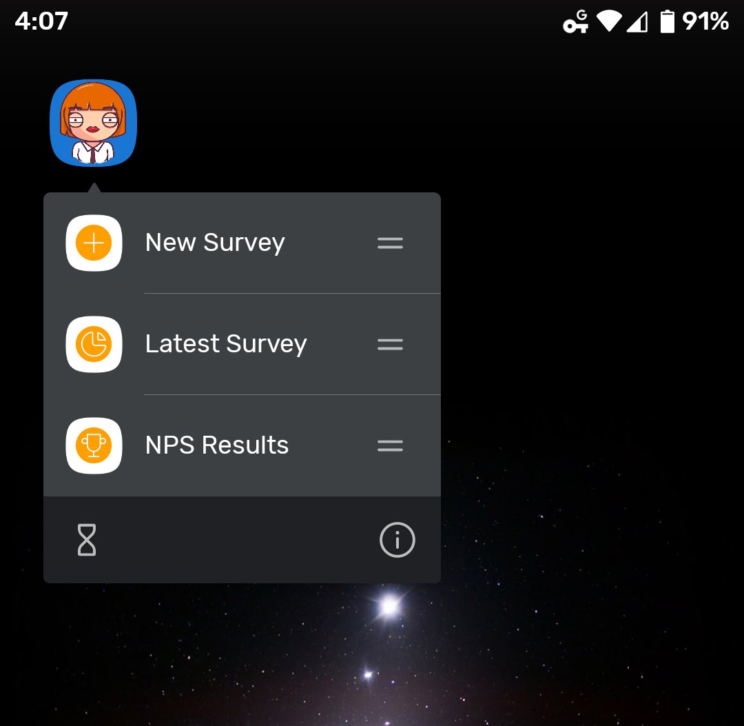 Our new PWA now lets you go straight to create a new survey or see the results of your latest survey or NPS survey!