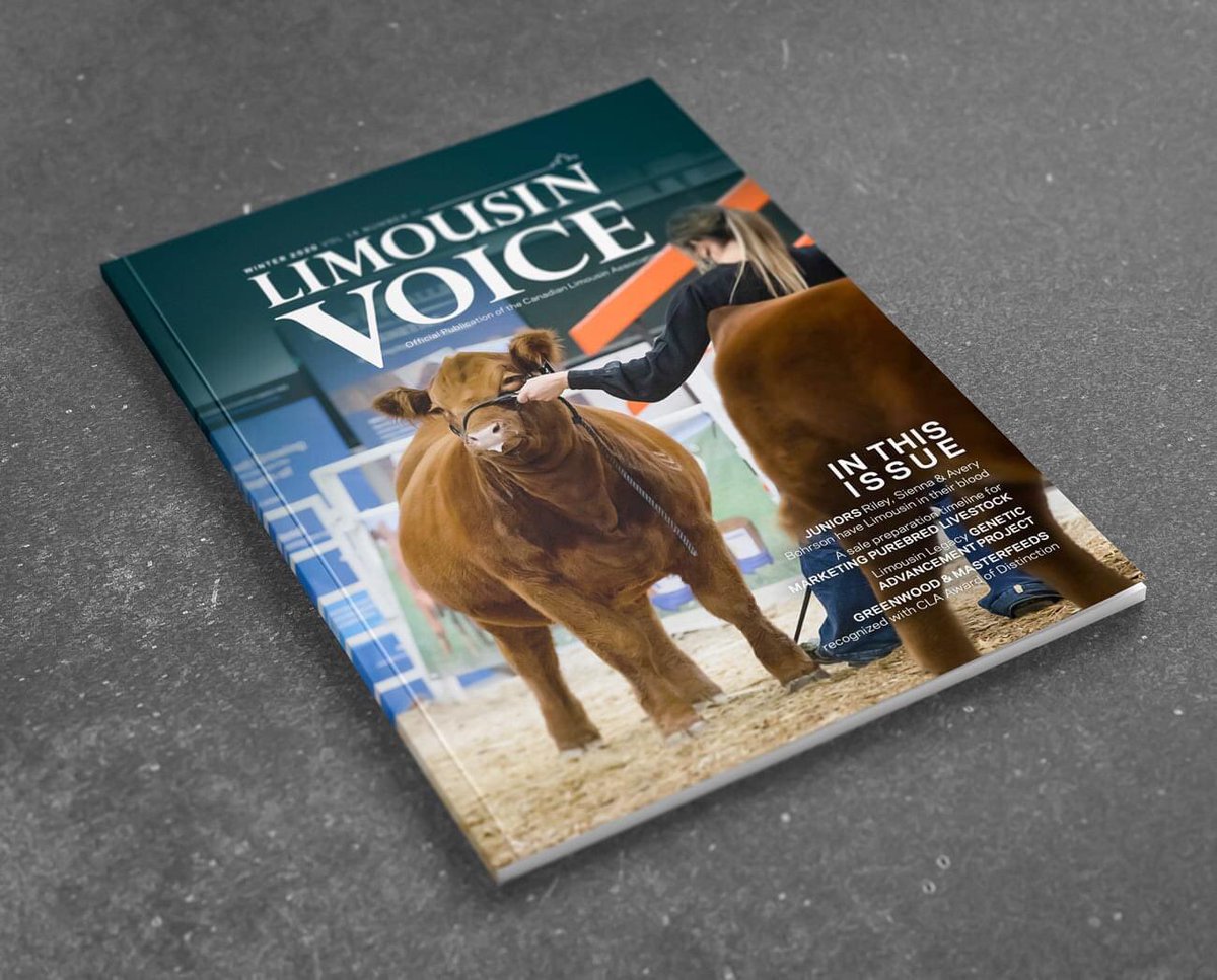The Winter 2020 issue of the Limousin Voice magazine is online. Read at issuu.com/topstock/docs/… or on our website at limousinvoice.net