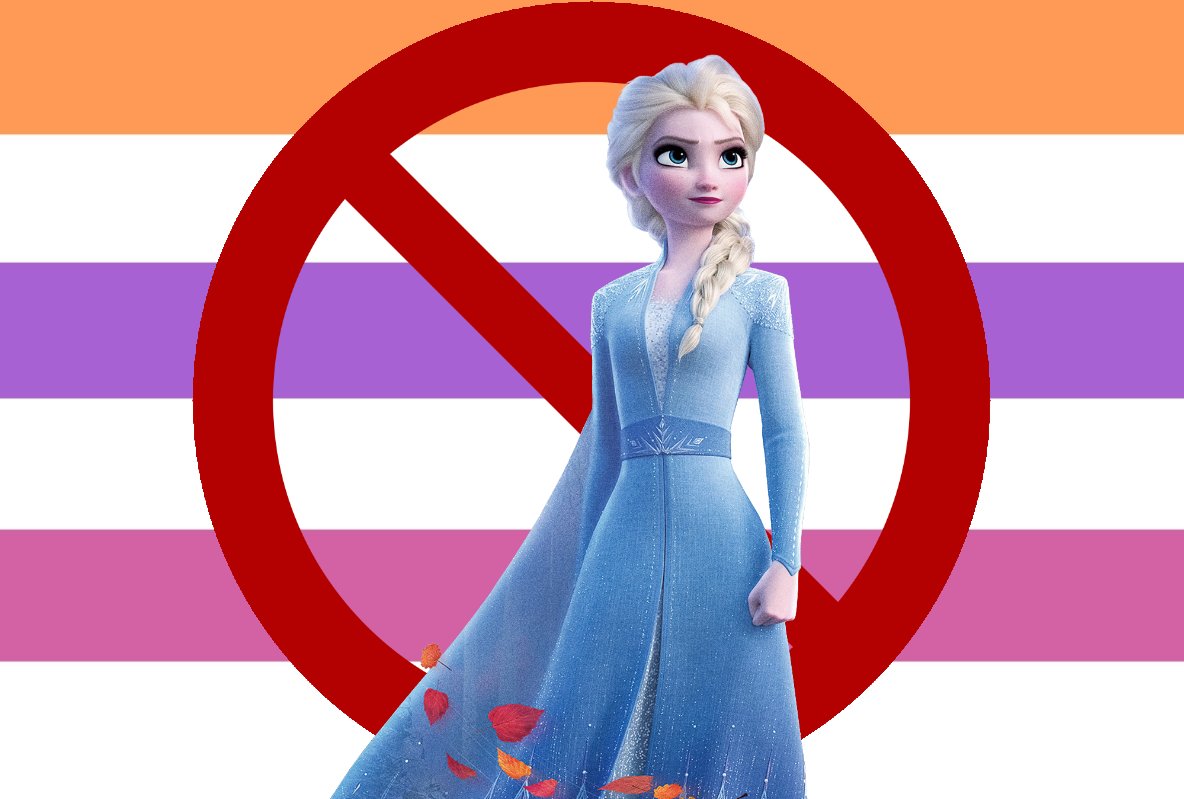hates_straight's tweet photo. Elsa hates straight lesbians! https://t.co/9LKgjLe25k
